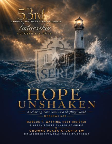 Cover of the 2026 Southeastern Regional Lectureship program booklet